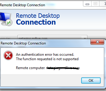 مشکل اتصال از طریق Remote Desktop